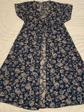 Kimono Floral Blue L